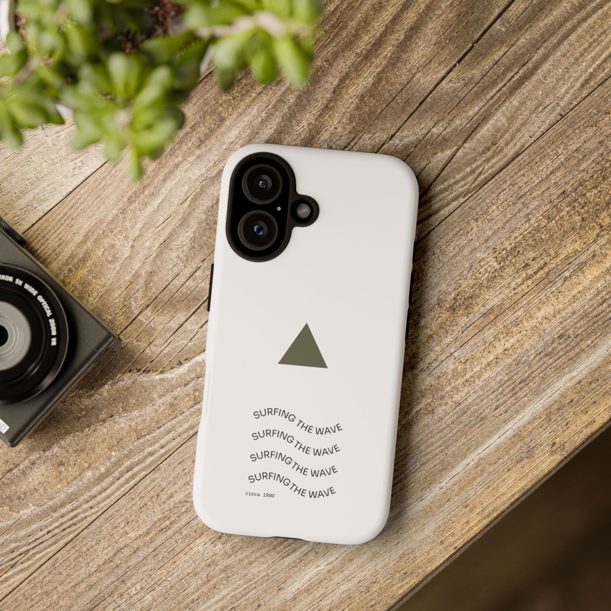10118850792908521866_2048.jpeg Surfing The Wave Minimalist Phone Case — Triangular Graphic, Beach Vibes - Image 8