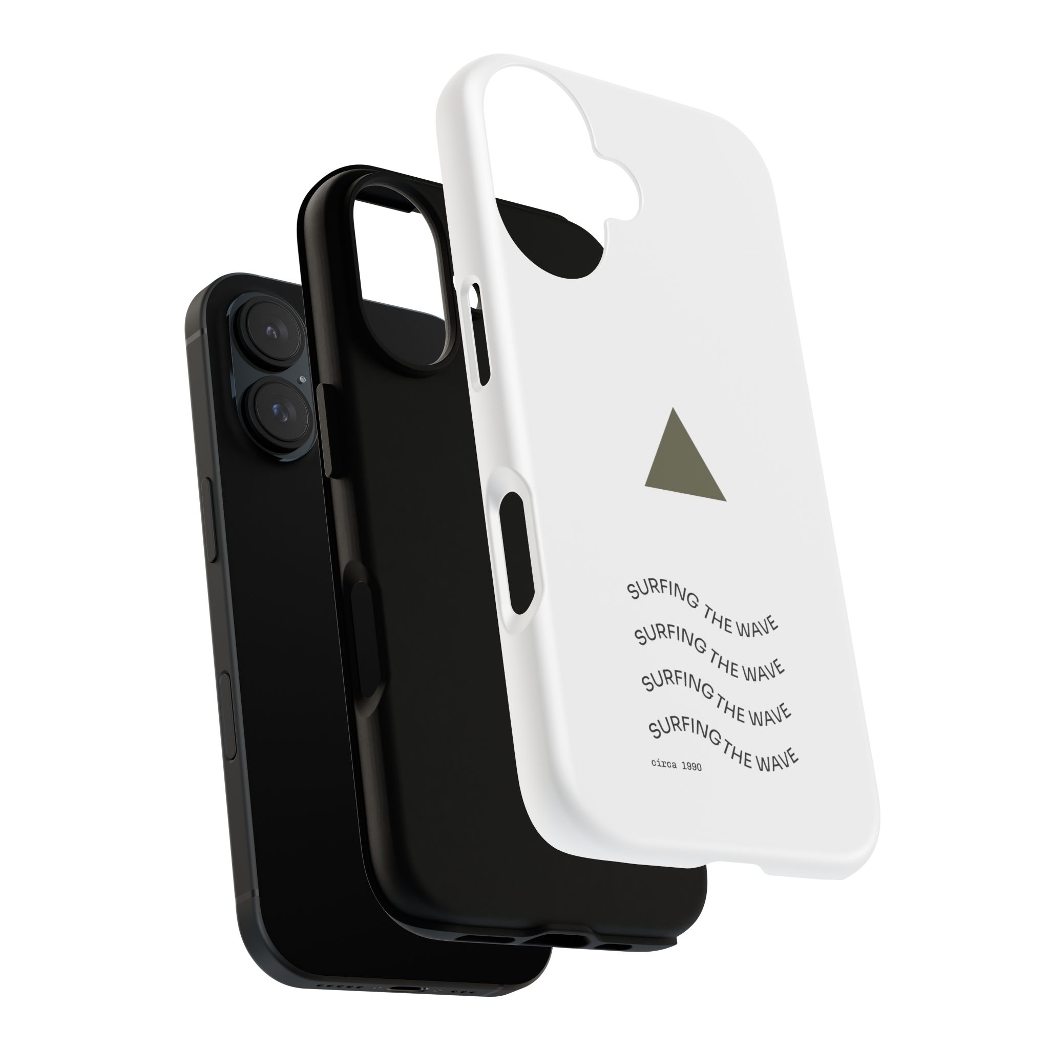 16068602477374061165_2048.jpeg Surfing The Wave Minimalist Phone Case — Triangular Graphic, Beach Vibes - Image 7