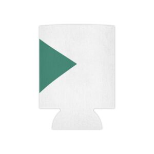 can cooler — teal arrow graphic can cooler (bottle insulator)