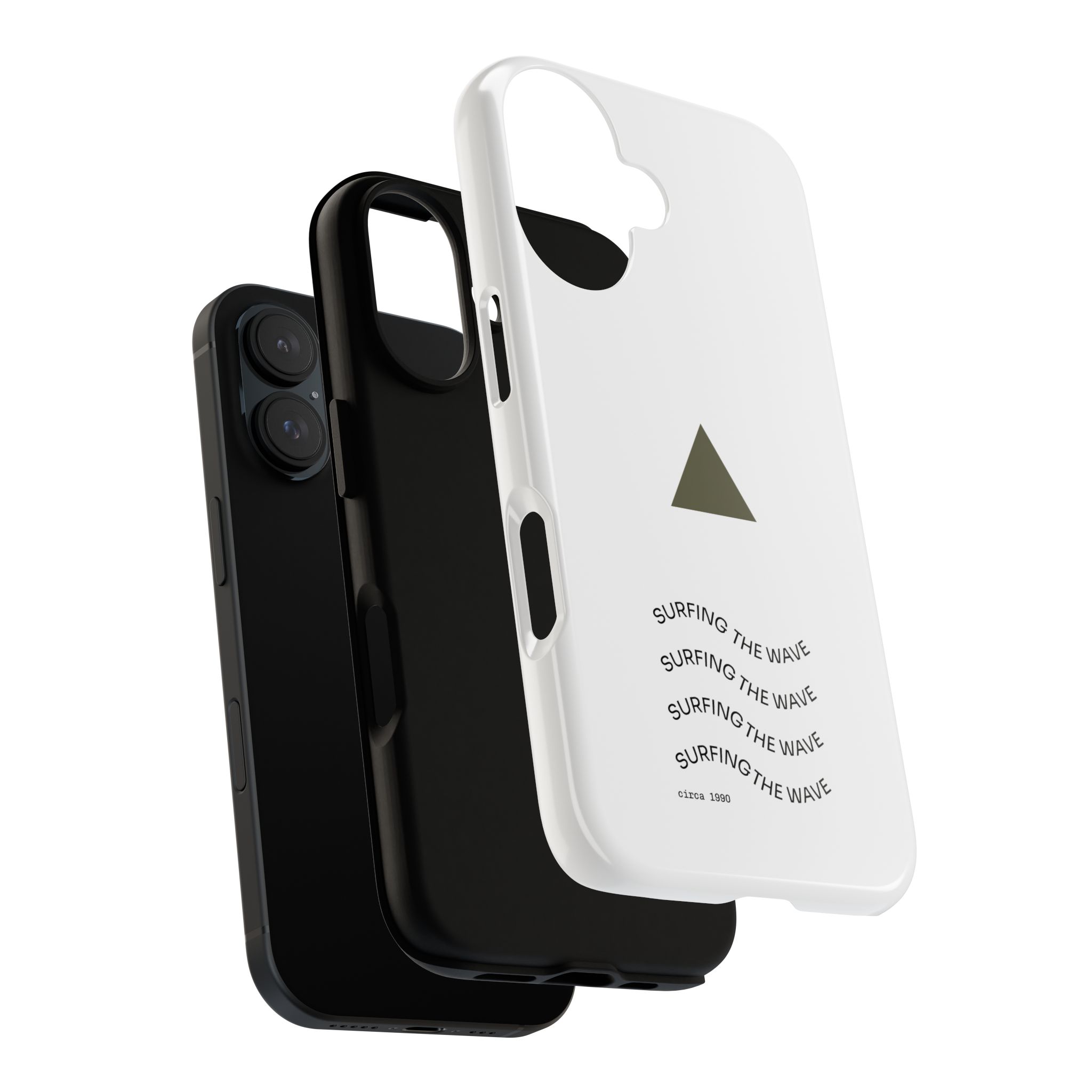 9994873815104853653_2048.jpeg Surfing The Wave Minimalist Phone Case — Triangular Graphic, Beach Vibes - Image 3